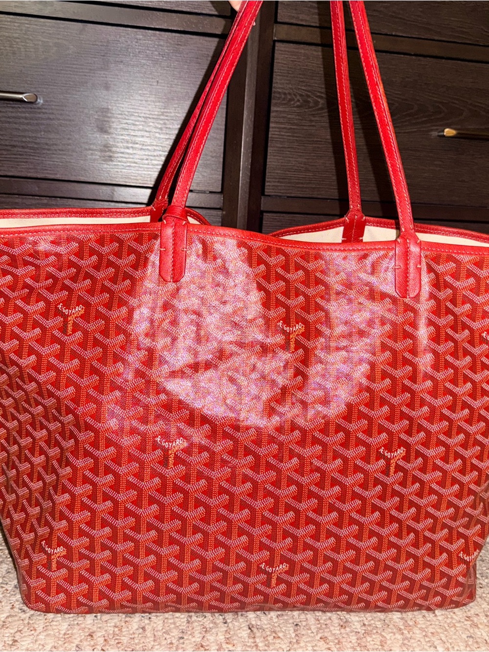 Goyard Red GM Tote